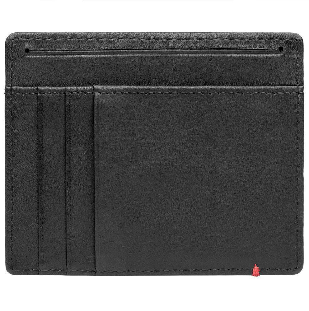 Black Leather Wallet- Bass Metal Plate Design - Image 18