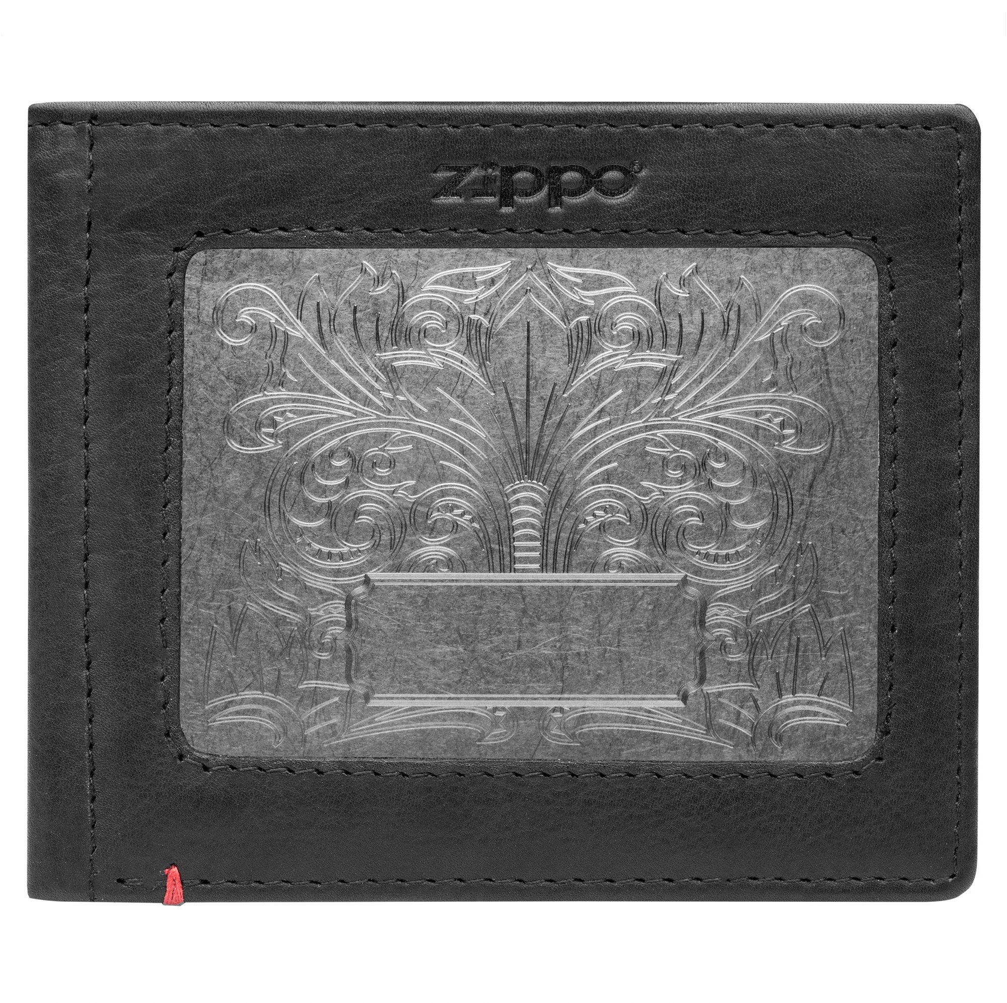 Black Leather Wallet- Fandango Metal Plate Design - Image 11