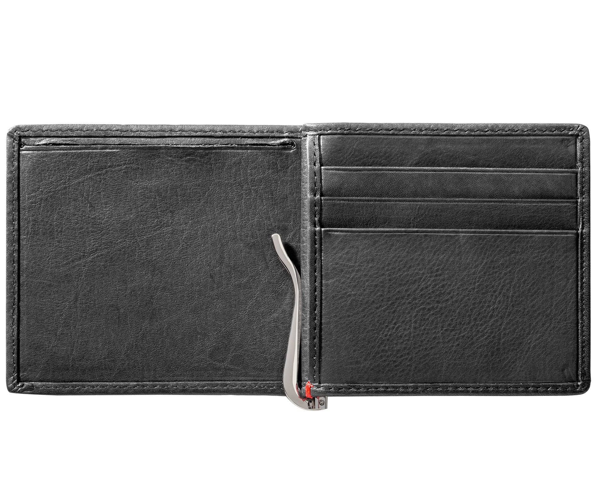 Black Leather Wallet- Viking Metal Plate Design - Image 10