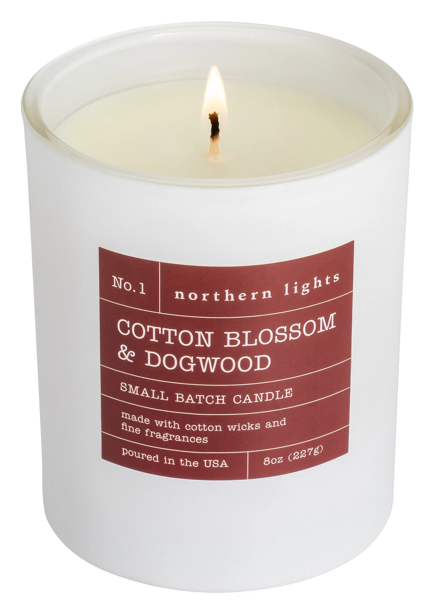Candy Apple Red Rechargeable Candle Lighter & 8 oz Cotton Blossom & Dogwood Candle Gift Set - Image 5