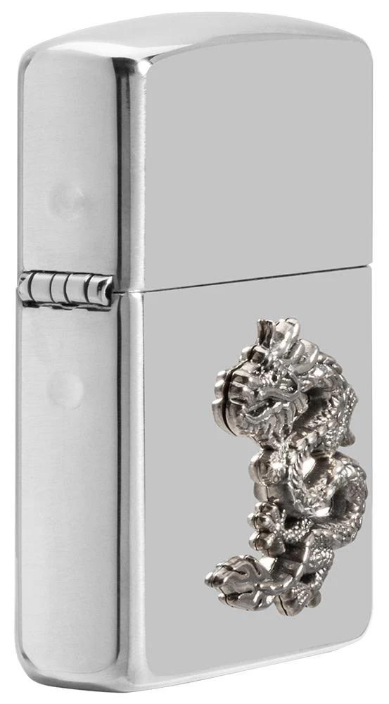 Chinese Dragon Sterling Silver Emblem - Image 6