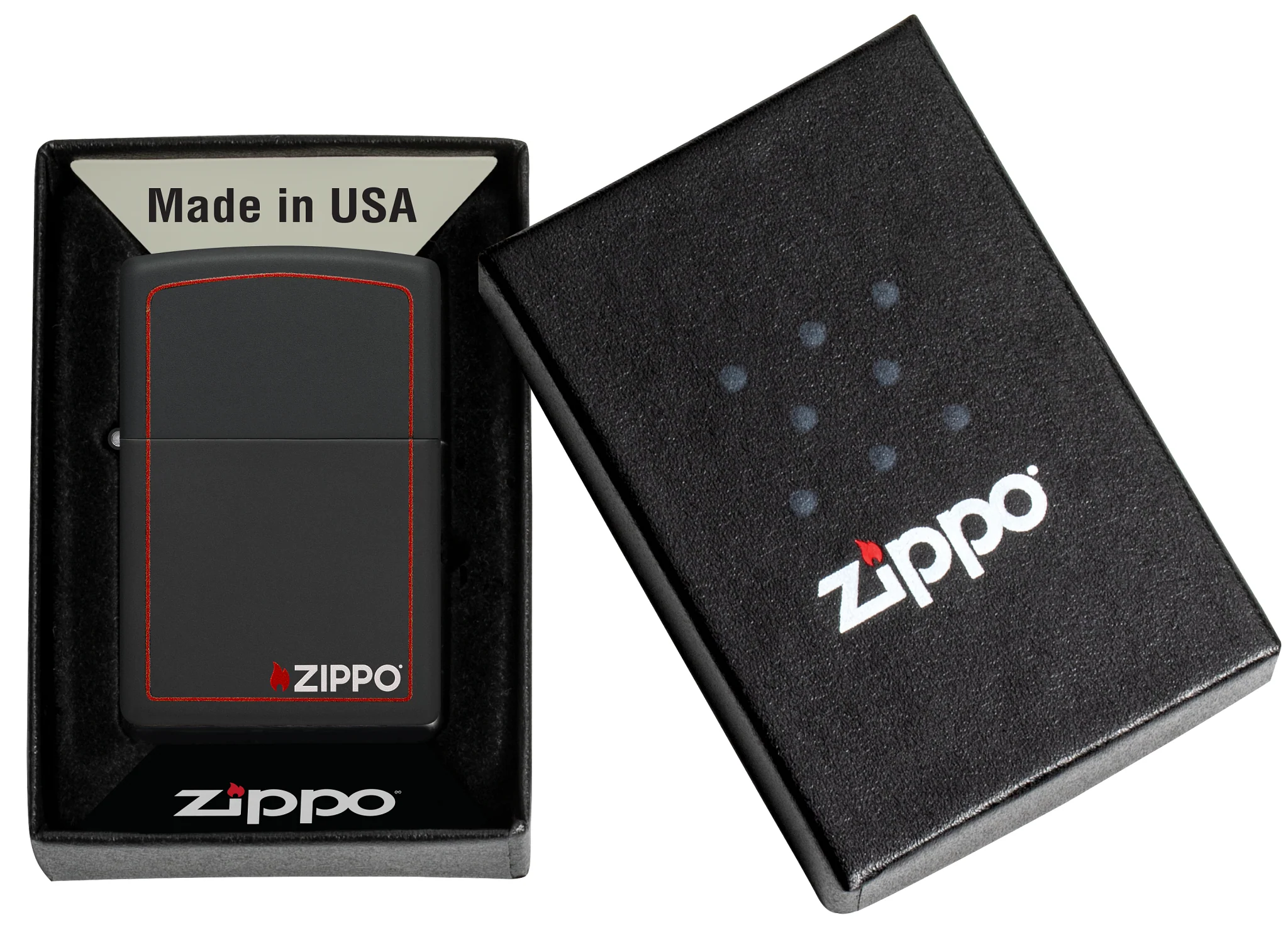 Classic Black and Red Zippo - Image 6