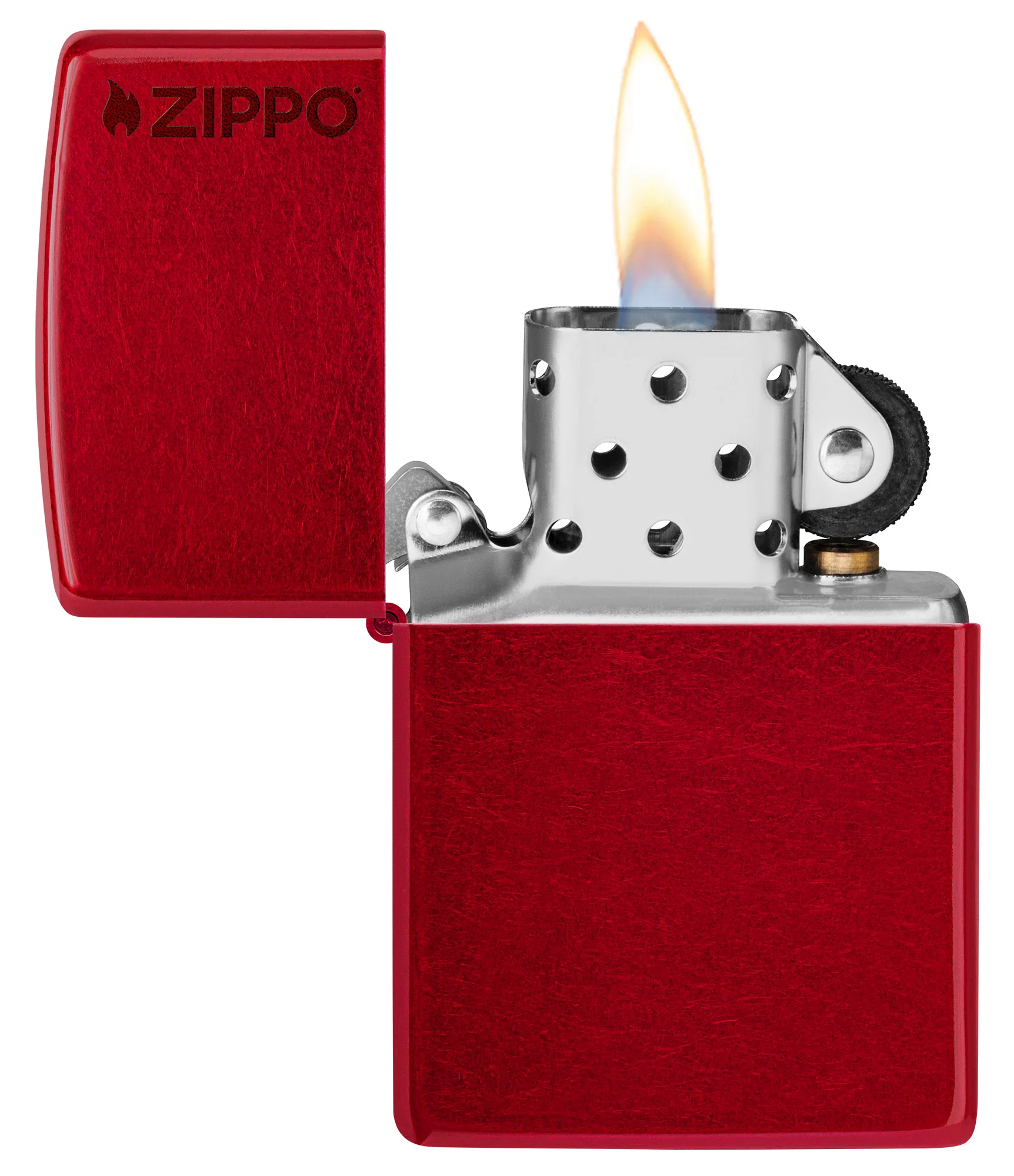 Classic Candy Apple Red Zippo Logo - Image 4
