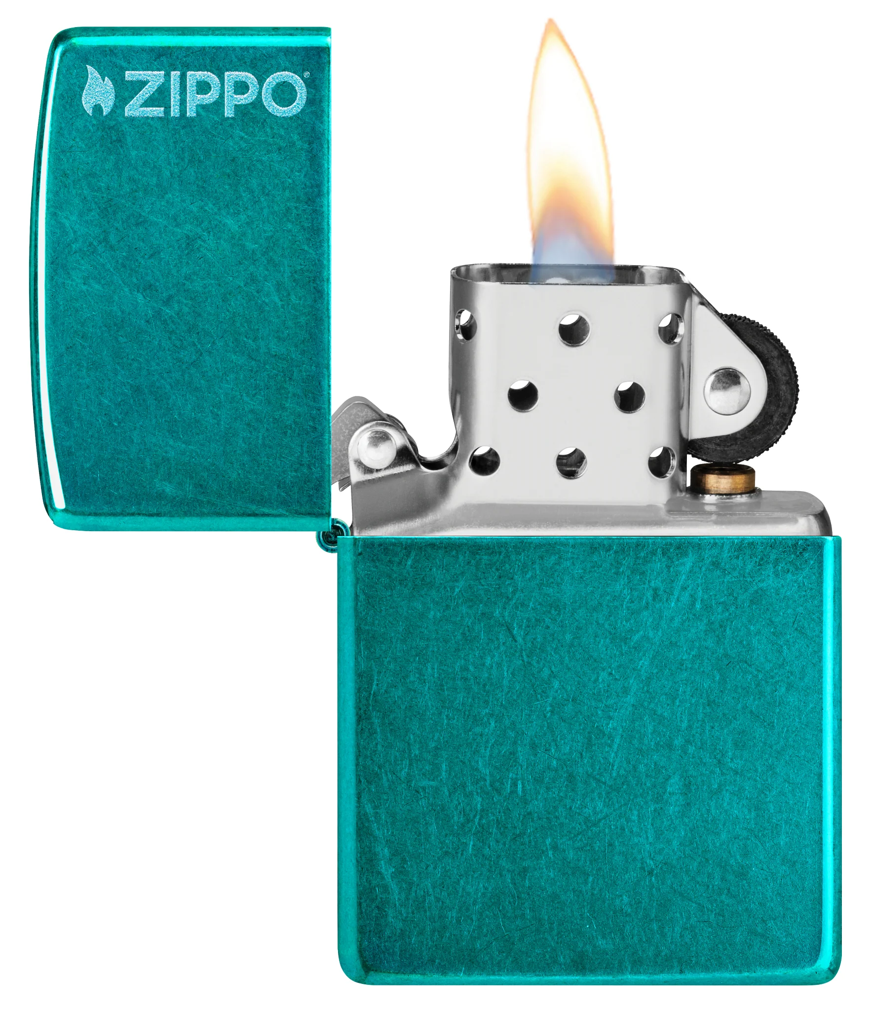 Classic Candy Teal Zippo Logo - Image 4