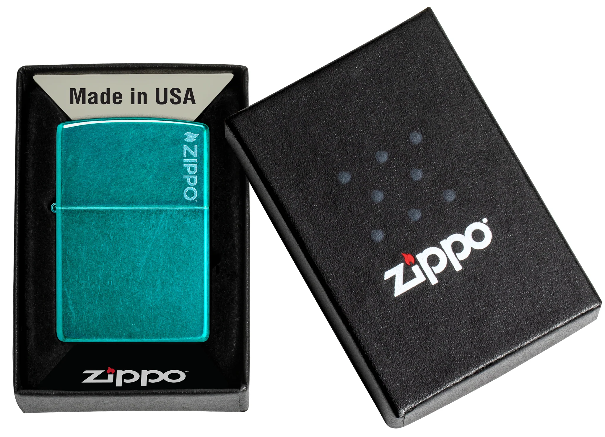 Classic Candy Teal Zippo Logo - Image 7