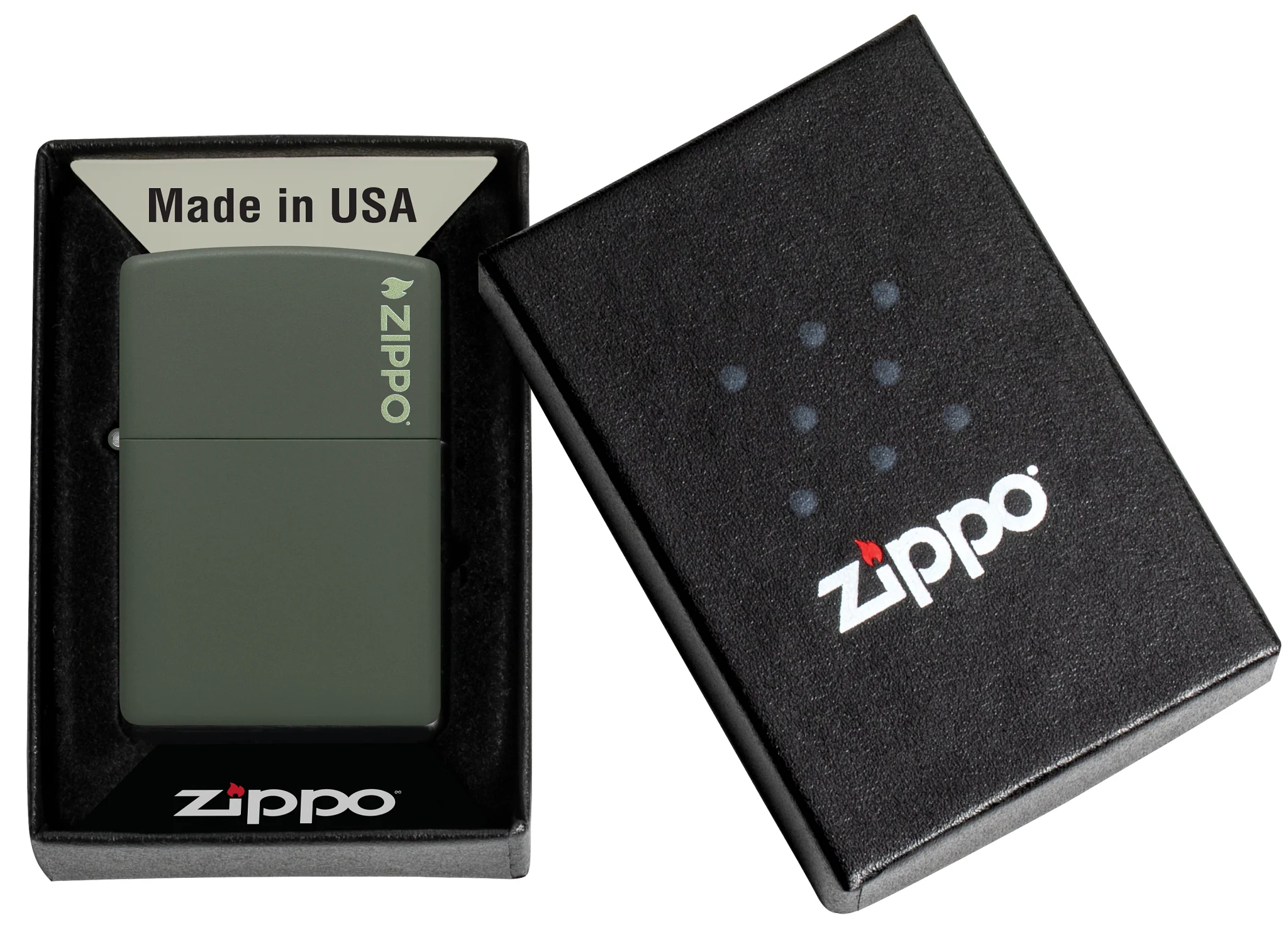 Classic Green Matte Zippo Logo - Image 6