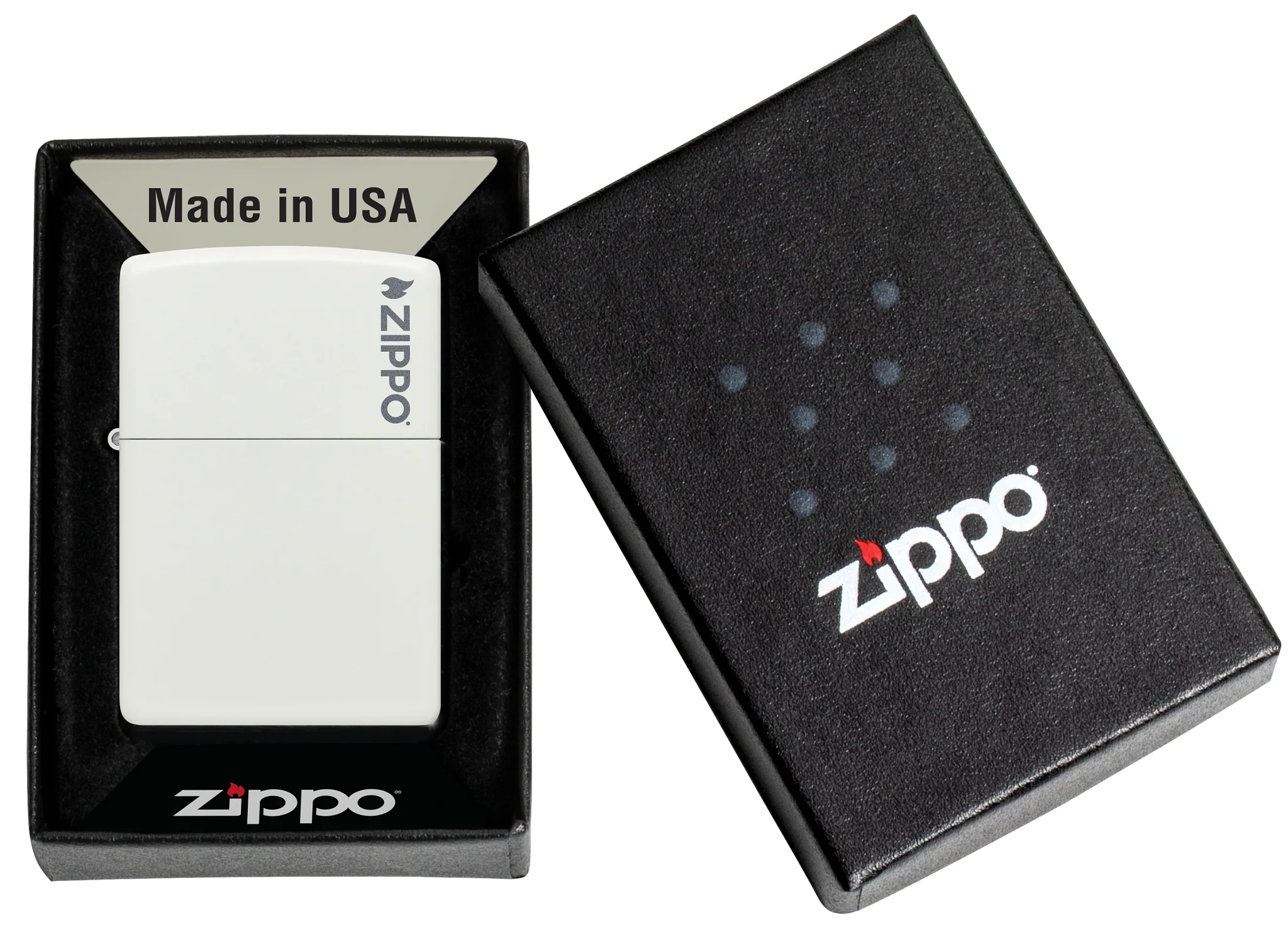 Classic White Matte Zippo Logo - Image 6