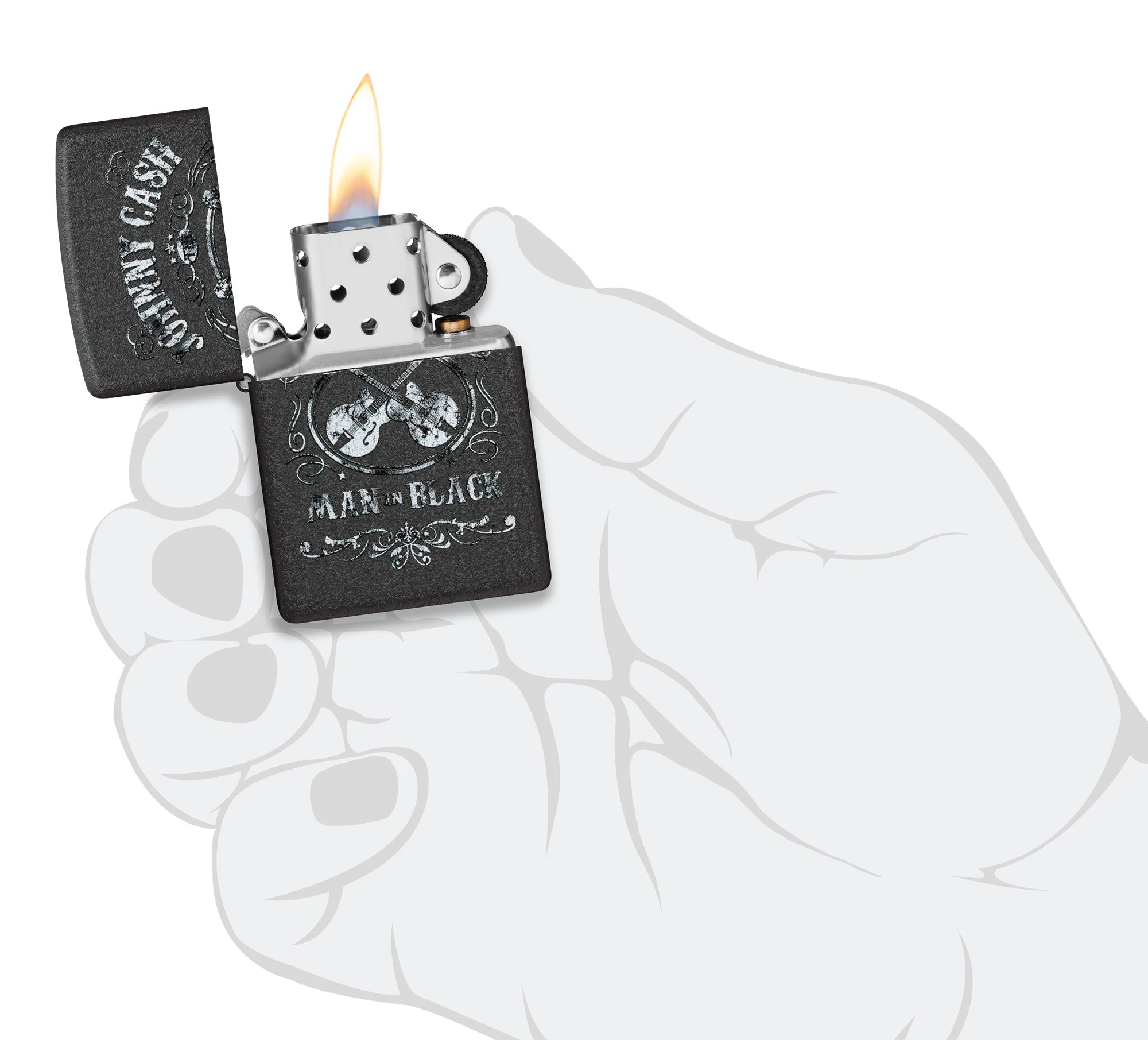 Johnny Cash Man in Black Design - Image 4