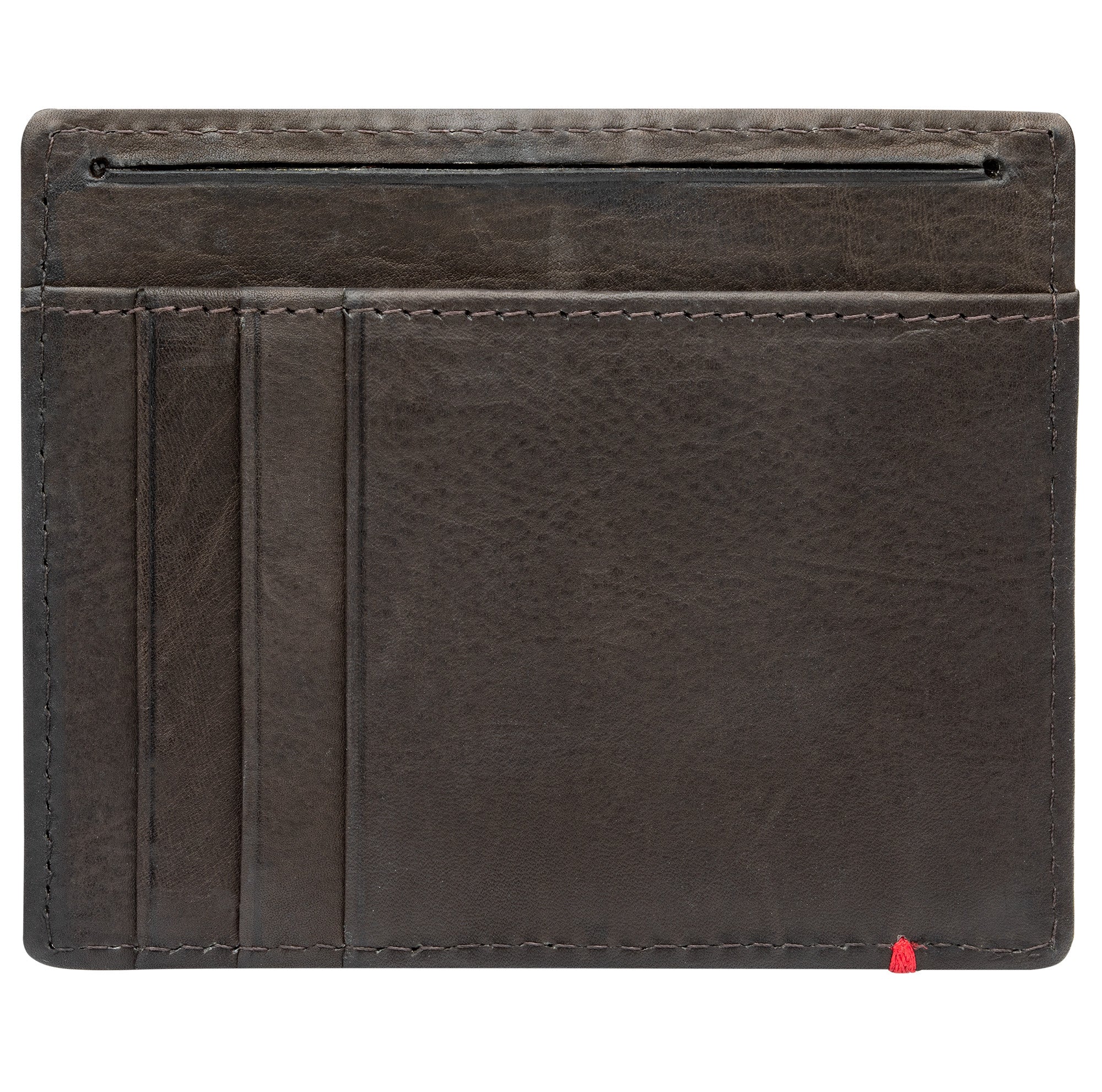 Mocha Leather Wallet- Fandango Metal Plate Design - Image 20