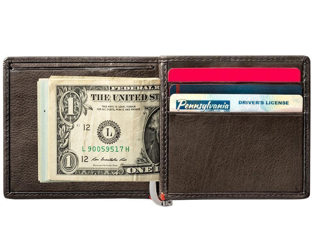 Mocha Leather Wallet- Zippo 1932 Metal Plate Design - Image 33