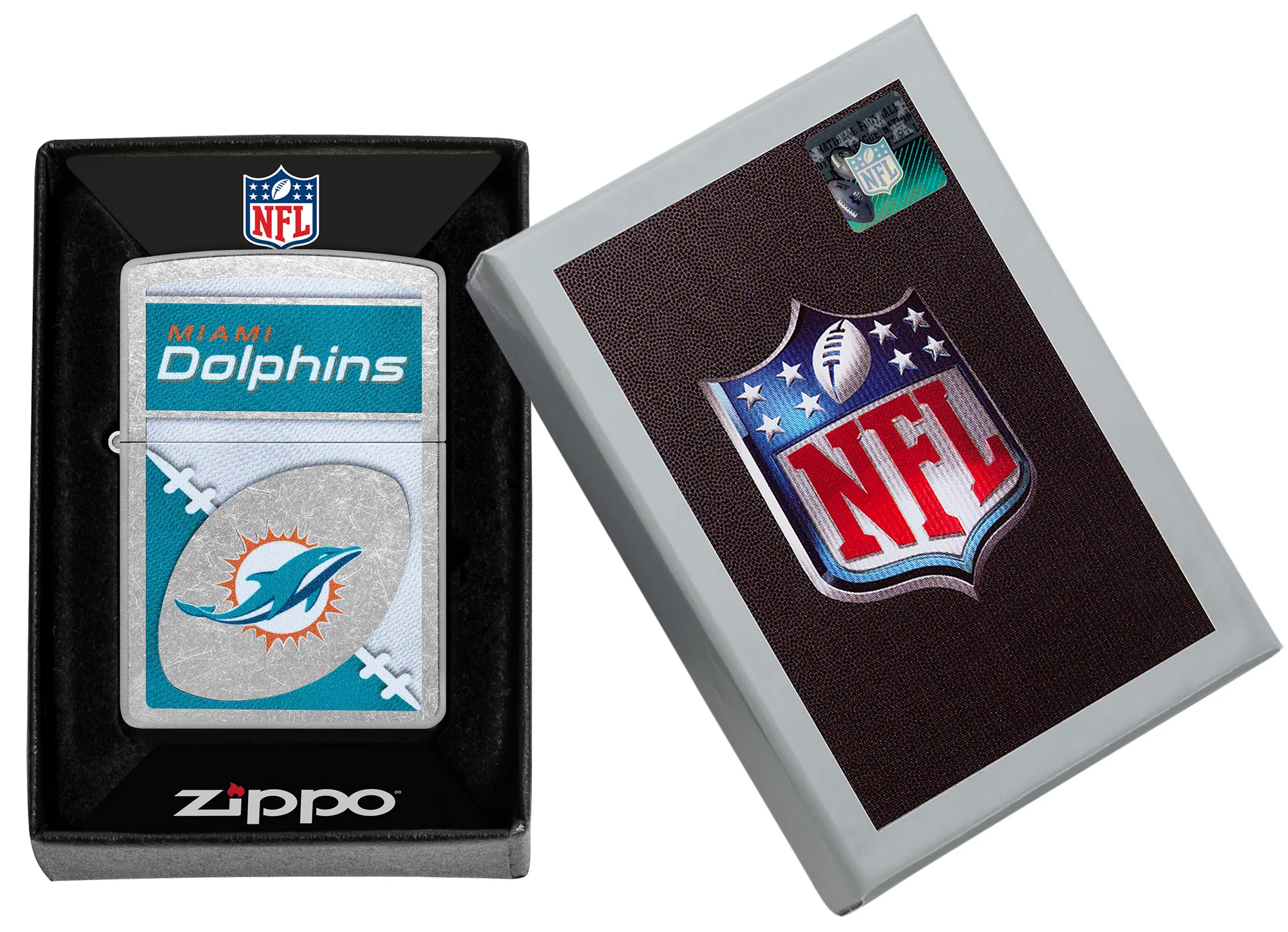 NFL Miami Dolphins Chrome Logo Design - Image 7