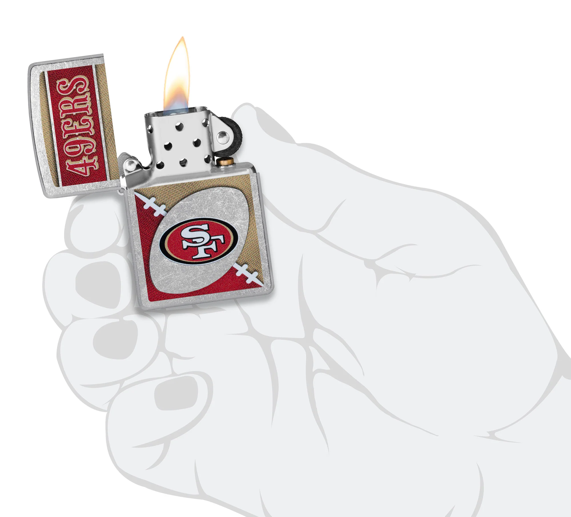 NFL San Francisco 49ers Chrome Logo Design - Image 6