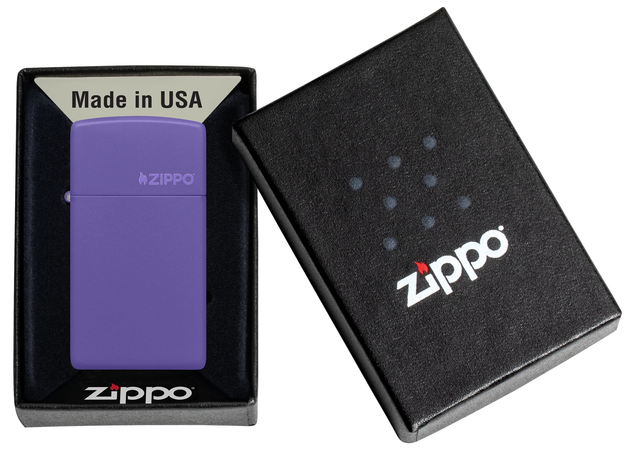 Slim® Purple Matte Zippo Logo - Image 6