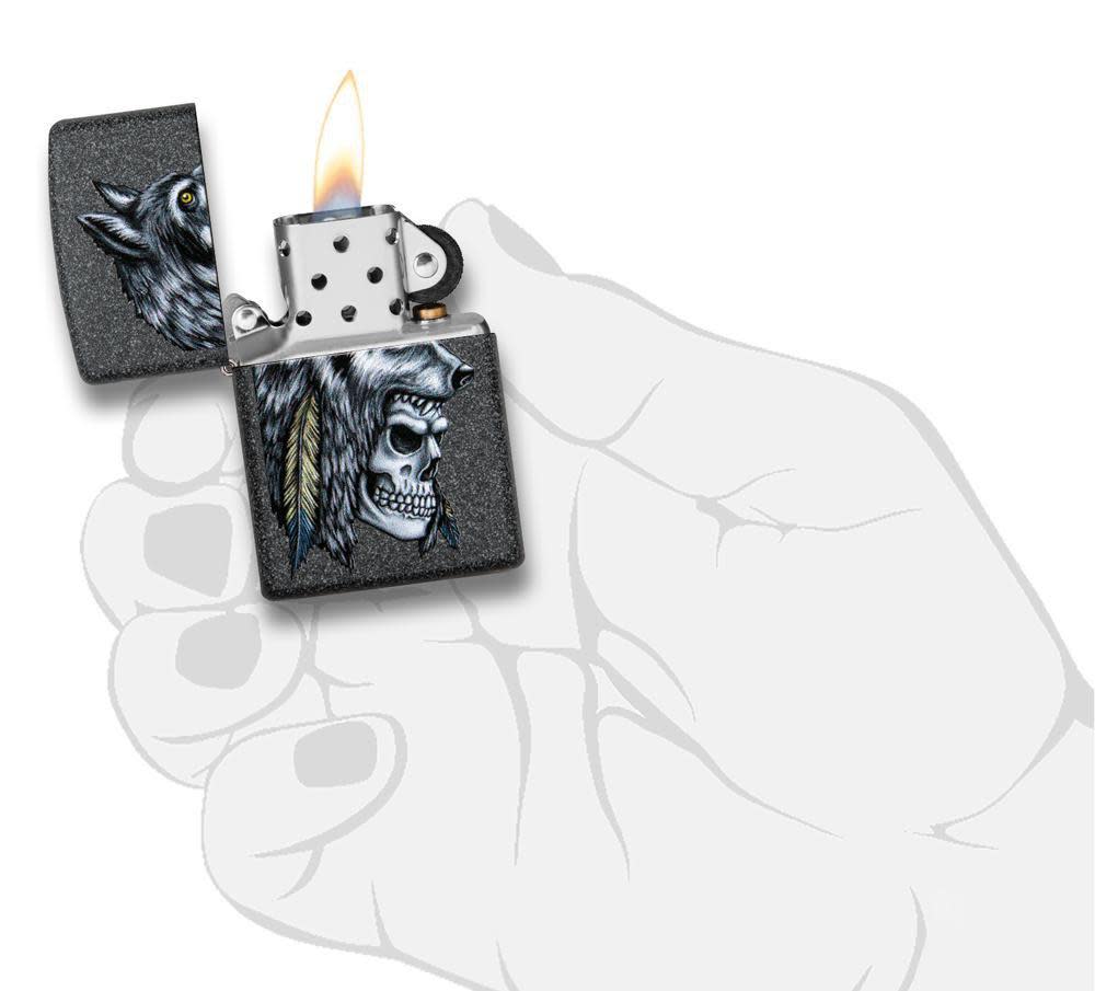 Wolf Skull Feather Design - Image 3
